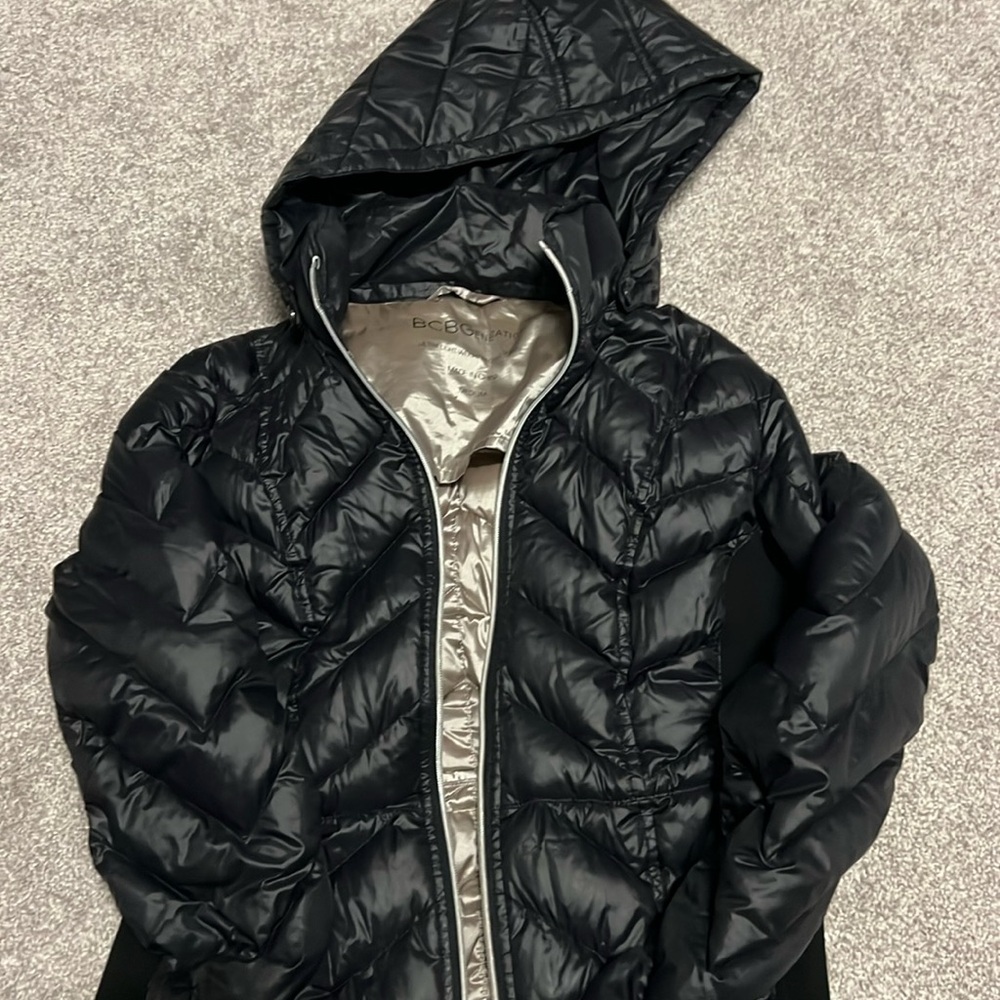 Black BCBGeneration Puffer Jacket